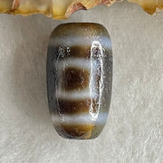Natural Powerful Tibetan Old Oily Agate Sky Door Serenity 1 Eye Dzi Bead Heavenly Master (Tian Zhu) 一眼天诛 3.43g 18.8 by 10.6mm - Huangs Jadeite and Jewelry Pte Ltd