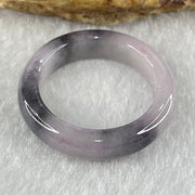 Type A Lavender with Wuji Grey Patches Jadeite Ring 3.86g 5.4 by 3.8mm US9.2/HK 20.5 (Very Slight Internal Line) - Huangs Jadeite and Jewelry Pte Ltd