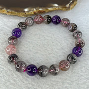 Natural Super 7 Crystal Bracelet 25.20g 9.8 mm 20 Beads - Huangs Jadeite and Jewelry Pte Ltd