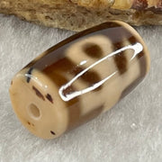 Natural Powerful Tibetan Old Oily Agate Patina Guiren Tairen Human Dzi Bead Totem Amulet Heavenly Master (Tian Zhu) 贵人天诛 4.77g 19.7 by 11.8mm - Huangs Jadeite and Jewelry Pte Ltd