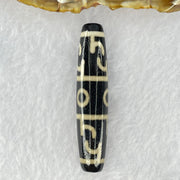 Natural Powerful Tibetan Old Oily Agate 3 Eyes Dzi Bead Heavenly Master (Tian Zhu) 三眼天诛 15.54g 59.1 by 13.1mm - Huangs Jadeite and Jewelry Pte Ltd