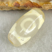 Natural Powerful Tibetan Old Oily Agate 3 Eyes Dzi Bead Heavenly Master (Tian Zhu) 三眼天诛 2.82g 19.6 by 10.1mm - Huangs Jadeite and Jewelry Pte Ltd