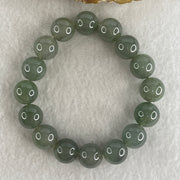 Certified Natural Type A Yellowish Green Jadeite Beads Bracelet | 16cm (54.20g | 16 Beads 12.8mm | Solar Plexus & Heart Chakra Harmony, Abundance & Prosperity Shield) - Huangs Jadeite and Jewelry Pte Ltd