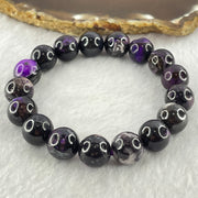 Very Good Grade Natural Sugilite Bracelet 天然苏纪石手链 46.25g 17cm 11.8mm 17 Beads - Huangs Jadeite and Jewelry Pte Ltd