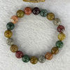 Natural Mixed Colour Phantom Quartz Bracelet 24.23g 16cm 9.8mm 20 Beads - Huangs Jadeite and Jewelry Pte Ltd