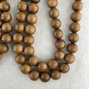 Natural India old tree sandalwood necklace 89.65g 12.1mm 111 beads 130cm - Huangs Jadeite and Jewelry Pte Ltd