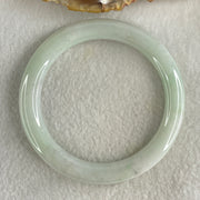 Type A Light Green Jadeite Bangle Internal Diameter 55.3mm 41.257g 8.5 by 8.9mm (External Line) - Huangs Jadeite and Jewelry Pte Ltd