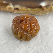 Certified Natural Type A Reddish Brown Jadeite Dragon Charm 7.59g 18.2 by 17.9 by 15.2mm - Huangs Jadeite and Jewelry Pte Ltd