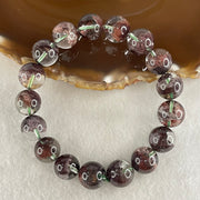 Good Grade Natural Red Phantom Quartz Beads Bracelet 46.23g 17cm 12.9mm 17 Beads - Huangs Jadeite and Jewelry Pte Ltd