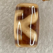Natural Powerful Tibetan Old Oily Agate Patina Guiren Tairen Human Dzi Bead Totem Amulet Heavenly Master (Tian Zhu) 贵人天诛 4.85g 19.8 by 11.6mm - Huangs Jadeite and Jewelry Pte Ltd