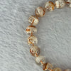 Natural Snow Flakes Ghost Phantom Quartz Bracelet 天然雪花幽灵手链 19.47g 15.5cm 8.8mm 22 Beads - Huangs Jadeite and Jewelry Pte Ltd