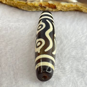 Natural Powerful Tibetan Old Oily Agate Zha Ji La Mu Female Cai Shen Bead Heavenly Master (Tian Zhu) 扎吉拉木女财神天珠 15.59g 58.0 by 13.2mm - Huangs Jadeite and Jewelry Pte Ltd