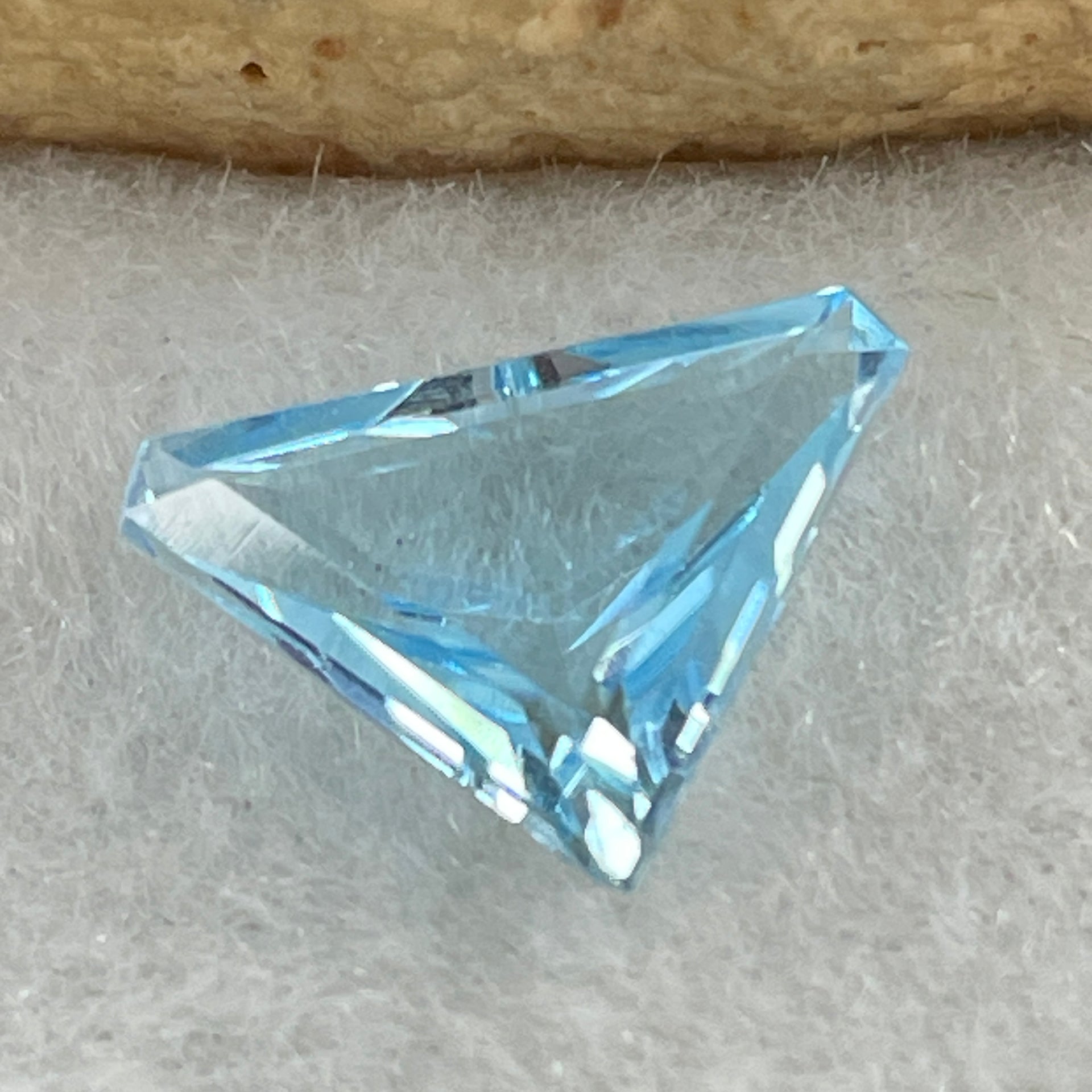 Natural Sky Blue Topaz Trillion Shape 10.16ct 12.9 by 9.3 by 4.3mm - Huangs Jadeite and Jewelry Pte Ltd