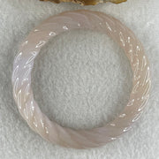 Natural Purple Flower Agate Bangle Set 77.78g Inner Diameter 55.7mm 9.6 by 10.5mm (Perfect) - Huangs Jadeite and Jewelry Pte Ltd