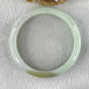 Type A Light Blueish Green with Brown and Lavender Jadeite Bangle Internal Diameter 58.3mm 58.11g 14.0 by 7.7mm (Slight Internal Lines) - Huangs Jadeite and Jewelry Pte Ltd
