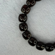 Old Bodhi Seed Beads Bracelet 紫金鼠手链 18.13g 18.5cm 11.1mm 19 Beads - Huangs Jadeite and Jewelry Pte Ltd