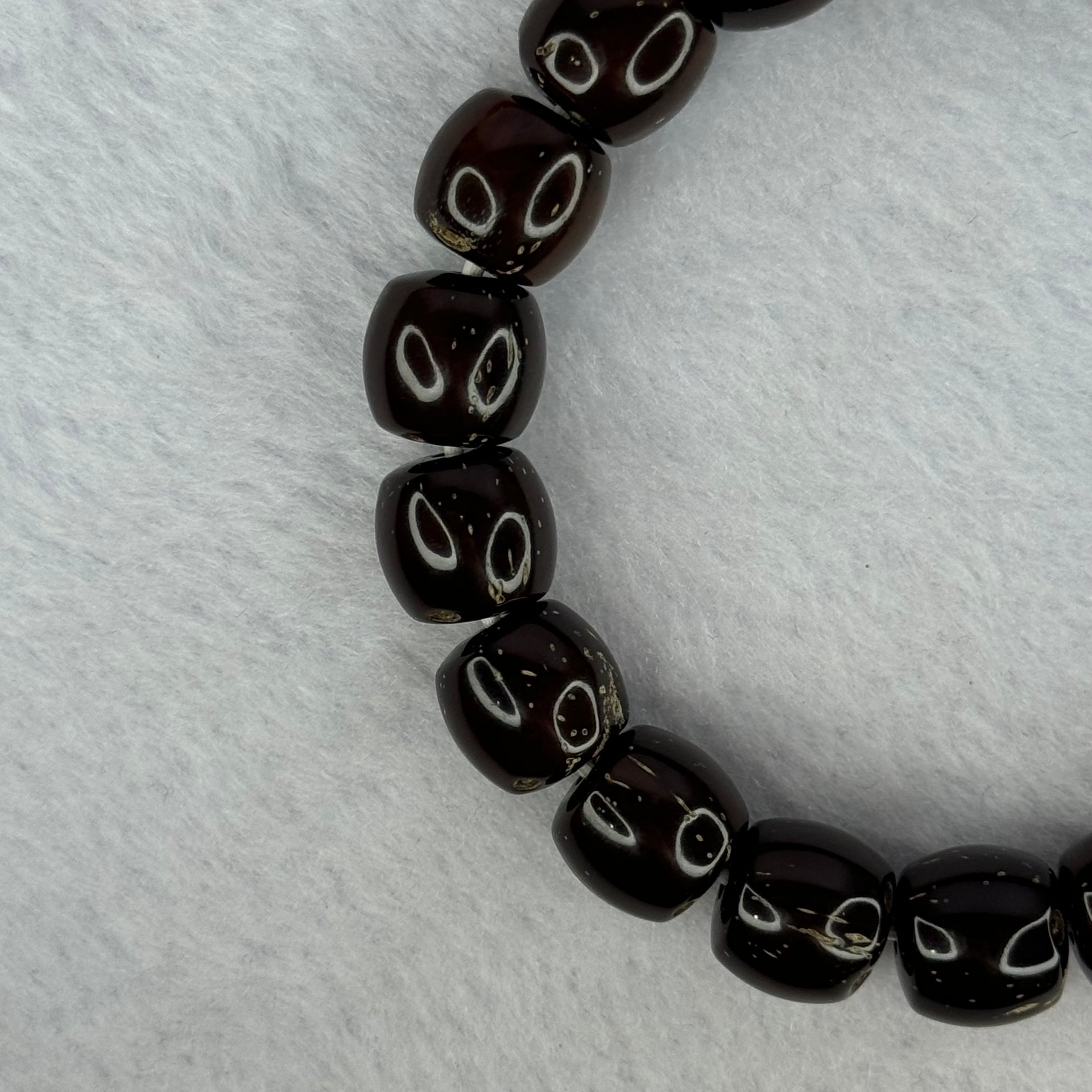 Old Bodhi Seed Beads Bracelet 紫金鼠手链 18.13g 18.5cm 11.1mm 19 Beads - Huangs Jadeite and Jewelry Pte Ltd