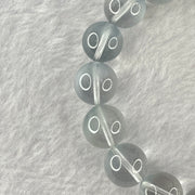 Good Grade Natural Blue Rutilated Quartz Bracelet 41.28g 18.5cm 12.0mm 18 Beads - Huangs Jadeite and Jewelry Pte Ltd