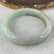 Type A Light Blueish Green with Brown and Lavender Jadeite Bangle Internal Diameter 58.3mm 58.11g 14.0 by 7.7mm (Slight Internal Lines) - Huangs Jadeite and Jewelry Pte Ltd
