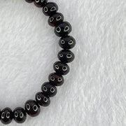 Natural Dark Blood Red Amber Beads Bracelet 天然血珀手链 7.24g 15cm 8.5mm 30 Beads - Huangs Jadeite and Jewelry Pte Ltd