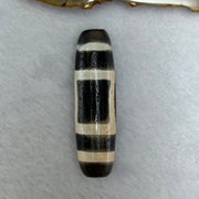 Natural Powerful Tibetan Old Oily Agate Sky Door Serenity 1 Eye Dzi Bead Heavenly Master (Tian Zhu) 一眼天诛 12.89g 46.8 by 13.3mm - Huangs Jadeite and Jewelry Pte Ltd
