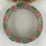 Natural Tourmaline Beads Shou Pai Bracelet 50.96g 16cm 19.0 by 12.7mm 16Beads - Huangs Jadeite and Jewelry Pte Ltd
