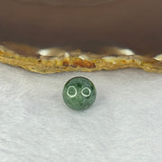 Type A Deep Green Jadeite Bead for Bracelet/Necklace/Earrings/Rings 3.62g 12.8mm - Huangs Jadeite and Jewelry Pte Ltd