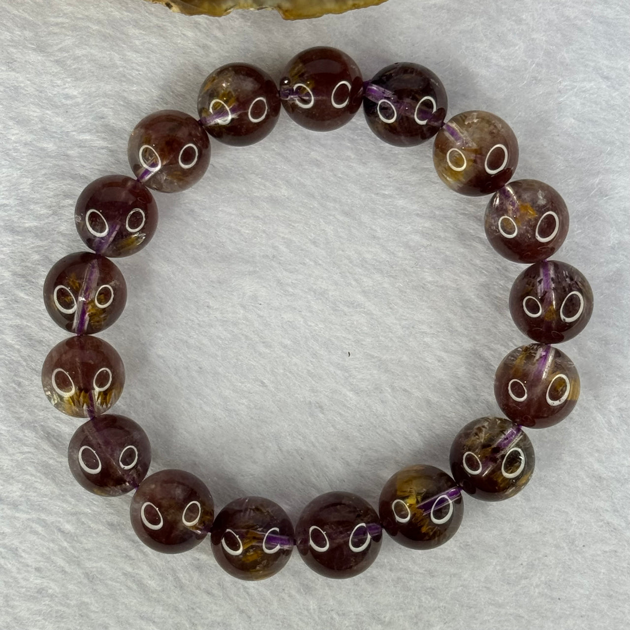 Very Good Grade Natural Auralite 23 Bracelet 天然激光23手链 42.67g 18cm 12.7mm 17 Beads - Huangs Jadeite and Jewelry Pte Ltd