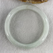 Type A Blueish Green with Faint Lavender and Brownish Spot Jadeite Bangle Internal Diameter 53.8mm 47.48g 12.3 by 7.6mm (Close to Perfect ) - Huangs Jadeite and Jewelry Pte Ltd