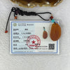 Natural Amber 琥珀 Pendent Necklace 5.01g 32.4 by 19.7 by 8.0 mm - Huangs Jadeite and Jewelry Pte Ltd