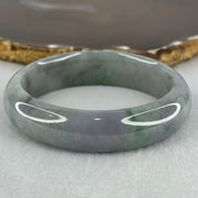Type A Grey Wuji with Lavender and Green Jadeite Bangle Internal Diameter 56.2mm 61.48g 15.4 by 8.5mm (Slight Internal Lines) - Huangs Jadeite and Jewelry Pte Ltd