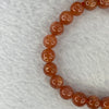 Good Grade Natural Sunstone, Heliolite and Aventurine Feldapar Beads Bracelet 天然金太阳日光石珠手链 14.81g 15cm 8.0mm 24 Beads - Huangs Jadeite and Jewelry Pte Ltd
