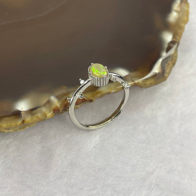 Opal 7.1 by 5.4 by 3.5 mm (estimated) in 925 Silver Ring 1.57g - Huangs Jadeite and Jewelry Pte Ltd