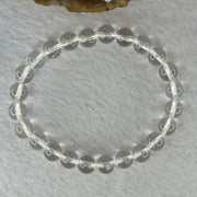 Natural Clear Quartz Bracelet 天然白水晶手链 18.56g 16.5cm 8.4mm 24 Beads - Huangs Jadeite and Jewelry Pte Ltd