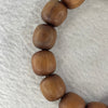 Natural Wild Australian Sandalwood Beads Bracelet 自然野生澳大利亚檀香手链 31.45g 14.6 mm 15 Beads - Huangs Jadeite and Jewelry Pte Ltd