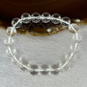 Natural Clear Quartz Bracelet 天然白水晶手链 30.51g 17cm 10.6mm 19 Beads - Huangs Jadeite and Jewelry Pte Ltd