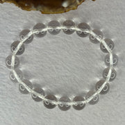 Natural Clear Quartz Bracelet 天然白水晶手链 30.43g 17cm 10.6mm 19 Beads - Huangs Jadeite and Jewelry Pte Ltd