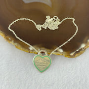 (Pre-Love) S925 Sliver Tiffany & Co Heart Necklace 7.84g 25.4 by 20.7 by 1.8mm - Huangs Jadeite and Jewelry Pte Ltd