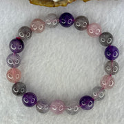 Natural Super 7 Beads Bracelet 30.16g 17.5cm 10.4mm 20 Beads - Huangs Jadeite and Jewelry Pte Ltd