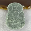 Type A Deep Lavender Jadeite Cai Shen God Of Fortune Pendant 44.65g 37.1 by 52.1 by 11.5mm - Huangs Jadeite and Jewelry Pte Ltd