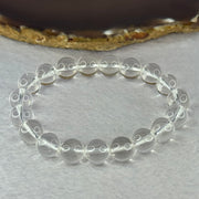 Natural Clear Quartz Bracelet 天然白水晶手链 30.43g 17cm 10.6mm 19 Beads - Huangs Jadeite and Jewelry Pte Ltd