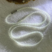 Type A ICY Light Green Jadeite Beads Necklace 13.59g 55cm 3.8mm 156 Beads - Huangs Jadeite and Jewelry Pte Ltd