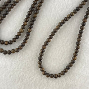 Natural Agarwood Beads Necklace 天然印尼达拉干项链 10.92g 84cm 4.6mm 216 Beads - Huangs Jadeite and Jewelry Pte Ltd
