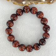 Natural Red Tiger Eye Quartz Beads Bracelet 43.02g 17cm 12.5mm 16 Beads - Huangs Jadeite and Jewelry Pte Ltd