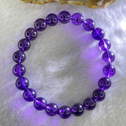 Very Good Grade Natural Amethyst Bracelet 23.07g 16.5cm 9.2mm 22 Beads - Huangs Jadeite and Jewelry Pte Ltd