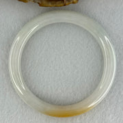 Type A Faint Green Lavender with Yellow Jadeite Bangle Internal Diameter 54.6mm 34.4580g 8.2 by 8.2mm (Very Slight Internal Line) - Huangs Jadeite and Jewelry Pte Ltd