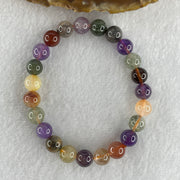 Natural Multi Treasures Mixed Quartz Beads Bracelet 17.65g 15.5cm 8.5mm 23Beads - Huangs Jadeite and Jewelry Pte Ltd