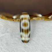 Natural Powerful Tibetan Old Oily Agate Sky Door Serenity 1 Eye Dzi Bead Heavenly Master (Tian Zhu) 一眼天诛 10.09g 37.6 by 13.2mm - Huangs Jadeite and Jewelry Pte Ltd