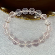 Natural Rose Quartz Beads Bracelet 天然玫瑰石英珠手链 33.93g 17cm 11.2mm 18 Beads - Huangs Jadeite and Jewelry Pte Ltd