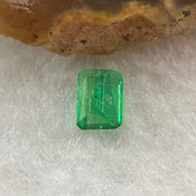 Natural Colombia Green Emerald (Beryl) Cut-Cornered Rectangular step cut 0.60ct 6.2 by 4.5 by 2.9mm - Huangs Jadeite and Jewelry Pte Ltd